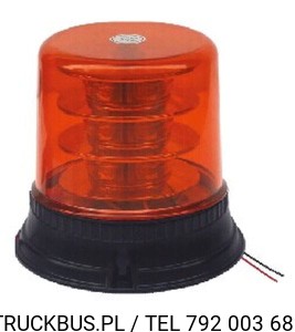 LAMPA BŁYSKOWA KOGUT 18 LED*3W R65 R10 3 ŚRUBY 