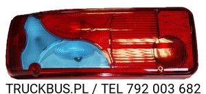 LAMPA ZESPOLONA MAN TGA LEWA Z PODŚWIETLENIEM TABLICY