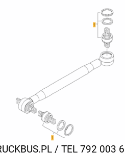 ZESTAW NAPRAWCZY DRĄŻKA REAKCYJNEGO OSI TYLNEJ