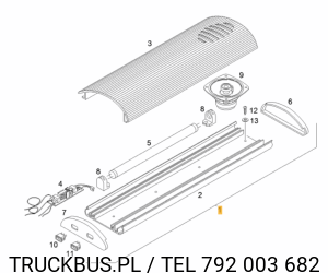 ŚWIATŁO LEŻANKI KIEROWCY SUFITOWE NEOPLAN