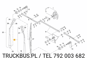 RAMIĘ WYCIERACZKI PRAWY