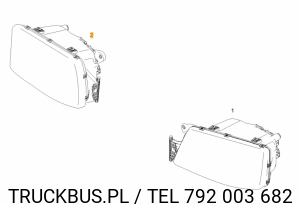 REFLEKTOR  PRAWA STRONA DZIENNE ŚWIATŁA JAZDY MAN LION 
