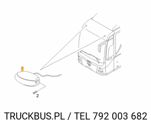 ŚWIATŁO OBRYSOWE PRZEDNIE GÓRNE MAN LION