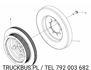 TŁUMIK DRGAŃ WAŁU KORBOWEGO D2676 LOH