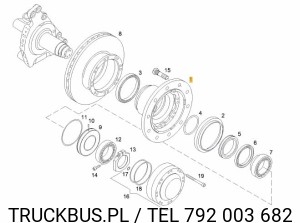 Zestaw do uszczelnienia piasty MAN Hydrodrive