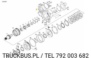 Zestaw uszczelnienia napędu Hydrodrive MAN TGS/TGX