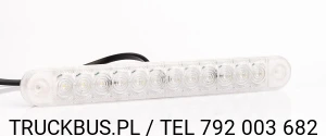 LAMPA OBRYSOWA LED BIAŁA DŁUGA FRISTOM 