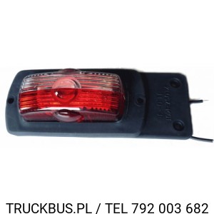 LAMPA OBRYSOWA  JLO-3 BIAŁO-CZERWONA L1030