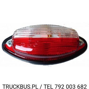 LAMPA OBRYSOWA  ŁEZKA GO2 BIAŁO CZEROWNA
