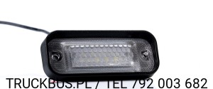 LAMPA OŚWIETLENIA TABLICY REJESTRACYJNEJ  WPUSZCZANA 