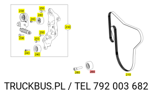 PASEK WIELOROWKOWY  8PK2513 MERCEDES , SETRA 