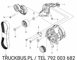 KOŁO PASOWE Z ROWKAMI ALTERNATOR 3 