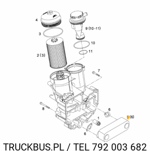 CHŁODNICA OLEJU 11 PLATTEN  D2676 LOH