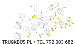 Koło pasowe alternatora Setra s 415 gt-hd 