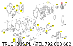 Koło pasowe pompa wody Setra S 415 gt-hd