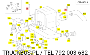 Czujnik temperatury spalin Setra s 415 gt-hd