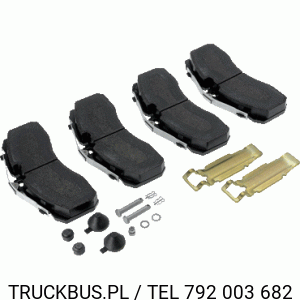 Zestaw klocków hamulcowych 4145  29253 Setra s 415 gt-hd przód