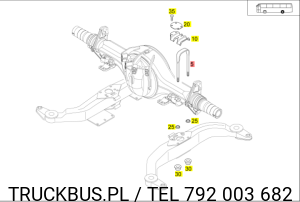 Strzemie resoru Setra s 415 gt-hd