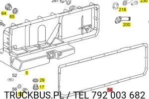 Uszczelka miski olejowej Mercedes/Setra om457