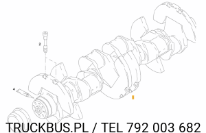 Wał korbowy Man D2842
