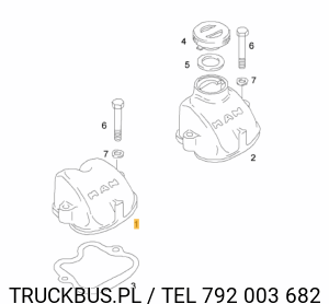 Pokrywa głowicy cylindrowej Man D2842